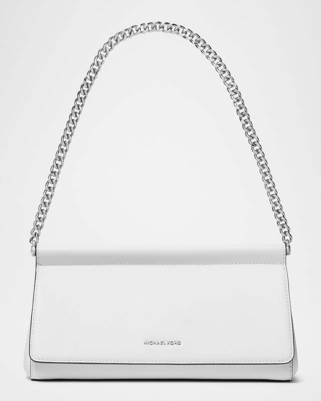 Carmine Medium Leather Clutch Bag